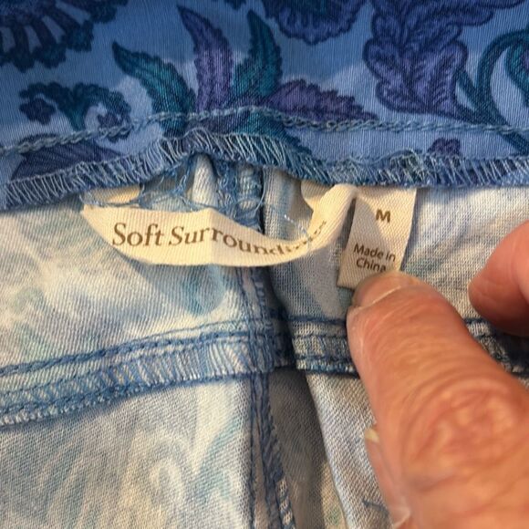 SOFT SURROUNDINGS M Pull On Stretch Pants NWT - Picture 5 of 8